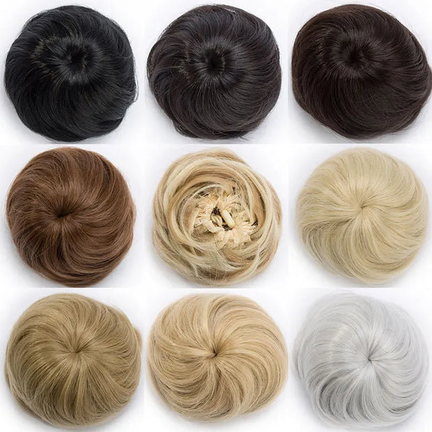 Synthetic Adjustable Hair Scrunchie Ponytails Extensions