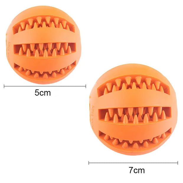 Pet Toys for Small Dogs - Interactive Elasticity Puppy Chew Toy Tooth Cleaning Rubber - Food Ball Toy